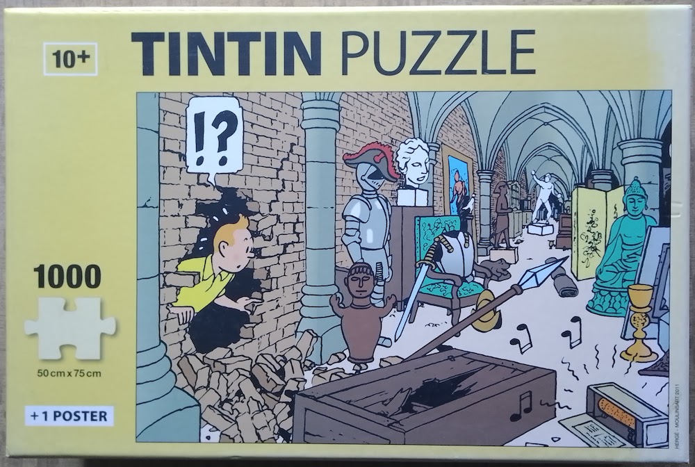 Puzzle 1000 Pièces Tintin, L'accident Sur La Place Poster 67x48cm (81554