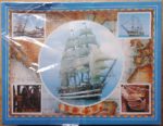 Image of the puzzle 1000, MB, Collage, Tall Ship, Factory Sealed, Picture of the box