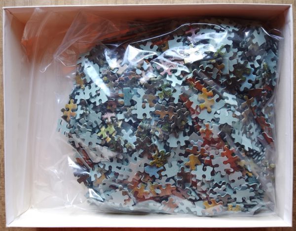 Image of the puzzle 1500, MB, The Farmyard, by Jan Brueghel the Younger, Complete, Picture of the bag