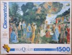 Image of the puzzle 1500, Clementoni, Moses and the Tables of the Law, by Cosimo Rosselli, Complete, Picture of the box