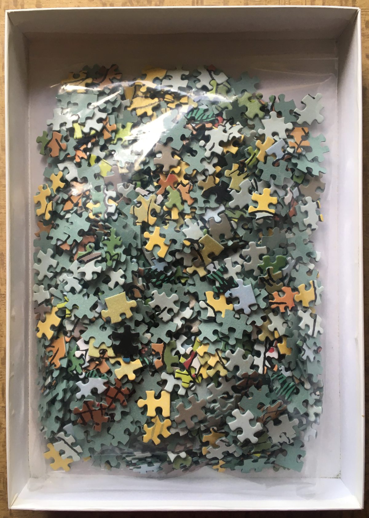 Image of the puzzle 1000, Nathan, Cigars of the Pharaoh, by Hergé, Complete, Picture of the bag