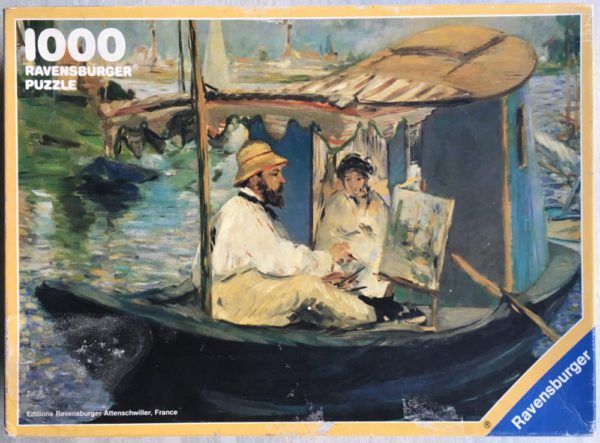 Image of the puzzle 1000, Ravensburger, The Barque, by Édouard Manet, Sealed Bag, Picture of the box