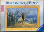 Image of the puzzle 1000, Ravensburger, Bull Elk, James Hautman, Complete, Picture of the box
