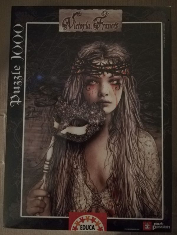 Image of the puzzle 1000, Educa, La Dolorosa, by Victoria Francés, Factory Sealed, Picture of the box