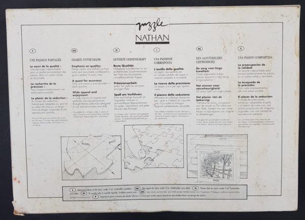 Image of the puzzle 4000, Nathan, Venetian Follies, by Gabor Szittya, Sealed Bag, Picture of the bag