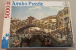 Image of the puzzle 5000, Jumbo, A Busy Day Near the Rialto Bridge, by Antonio Pascutti, Factory Sealed, Picture of the box