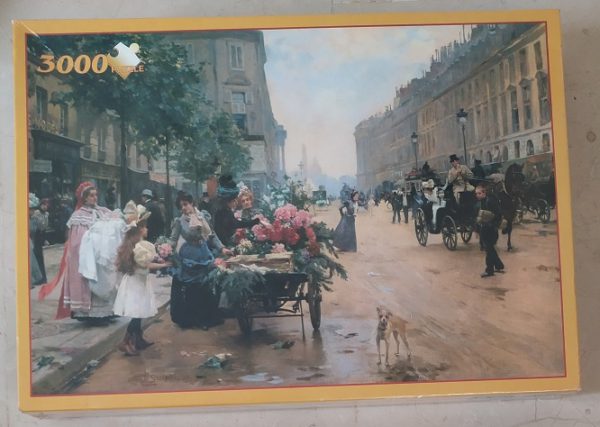 Image of the puzzle 3000, Fame, Rue Royale, Louis Marie de Shryver, Factory Sealed, Picture of the box