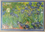 Image of the puzzle 2000, MB, Irises, by Vincent van Gogh, Factory Sealed, Picture of the box