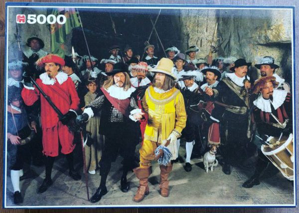 Image of the puzzle 5000, Jumbo, Night Watch Alive, Sealed Bag, Picture of the box