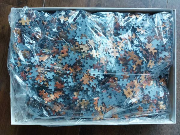 Image of the puzzle Image of the puzzle 5000, Falcon, A Harvest Festival, Listed by Émile Eisman-Semenowsky, Sealed Bag, Picture of the bag