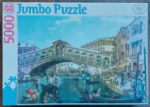 Image of the puzzle 5000, Jumbo, A Busy Day Near the Rialto Bridge, by Antonio Pascutti, Factory Sealed, Picture of the box