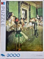 Image of the puzzle 3000, MB, The Dance Class, by Edgar Degas, Factory Sealed, Picture of the box