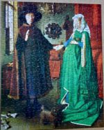 Image of the puzzle 450, Waddington, The Marriage of Giovanni Arnolfini, Complete, Picture of the puzzle