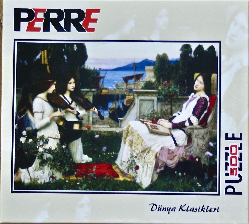 500, Perre, Cecilia, John William Waterhouse, Complete, Listed by ArtPuzzler Image of the puzzle 500, Perre, Cecilia, John William Waterhouse, Complete, Picture of the box
