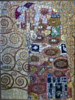 Image of the puzzle 500, Piatnik, Fulfillment, Gustav Klimt, Complete, Picture of the puzzle