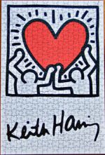 Image of the puzzle 500, Schmidt, Untitled, 1987, Keith Haring, Complete, Picture of the puzzle