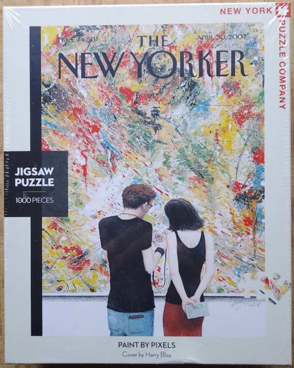Image of the puzzle 1000, NYPC, Paint by Pixels, by Harry Bliss, Factory Sealed, Picture of the box