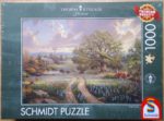 Image of the puzzle 1000, Schmidt, Country Living, by Thomas Kinkade, Factory Sealed, Picture of the box