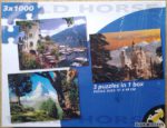 Image of the puzzle 3x1000, Wild Horse, Landscapes, Factory Sealed, Picture of the box