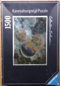 Image of the puzzle 1500, Ravensburger, The Embrace, by William Schimmel Jr., Sealed Bag, Picture of the box