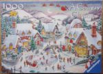Image of the puzzle 1000, Ravensburger, A Country Christmas, by Roy Trower, Complete, Picture of the box
