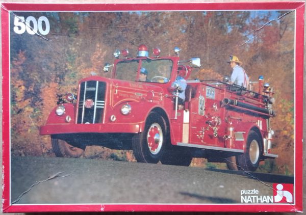 Image of the puzzle 500, Nathan, An American Fire Engine, Incomplete, Picture of the box