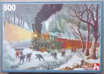 Image of the puzzle 500, Nathan, Snowbound Railway, Complete, Picture of the box