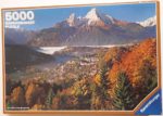 Image of the puzzle 5000, Ravensburger, Autumn in the Alps, Sealed Bag, Picture of the box
