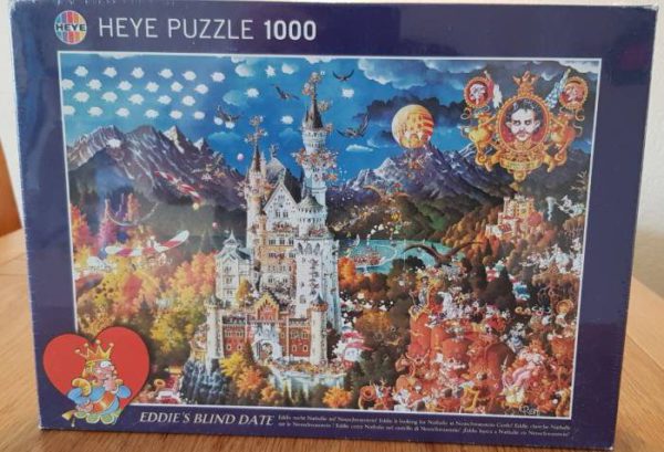 Image of the puzzle 1000, Heye, Eddies Blind Date: Nathalie, by Michael Ryba, Factory Sealed, Picture of the box