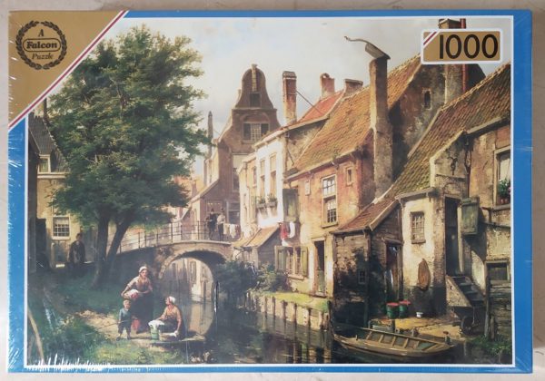 Image of the puzzle 1000, Falcon, Beside the Canal, by Willem Koekkoek, Factory Sealed, Picture of the box