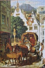 Image of the puzzle 750, Ravensburger, Wedding Tour, by Moritz von Schwind, Complete, Picture of the puzzle