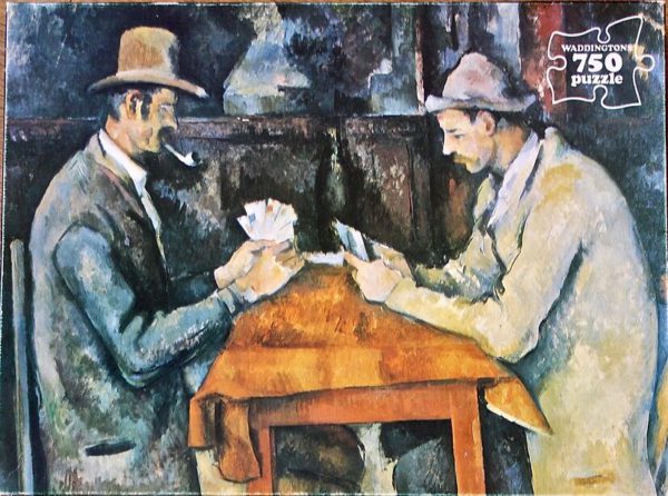 Image of the puzzle 750, Waddingtons, The Card Players, by Paul Cezanne, Complete, Picture of the box