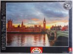 Image of the puzzle 1000, Educa, Sunset on the River Thames, by Trey Ratcliff, Factory Sealed, Picture of the box