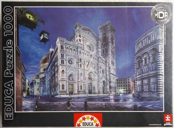 Image of the puzzle 1000, Educa, Santa Maria del Fiore, Florence, by Domingo Leiva, Factory Sealed, Picture of the box