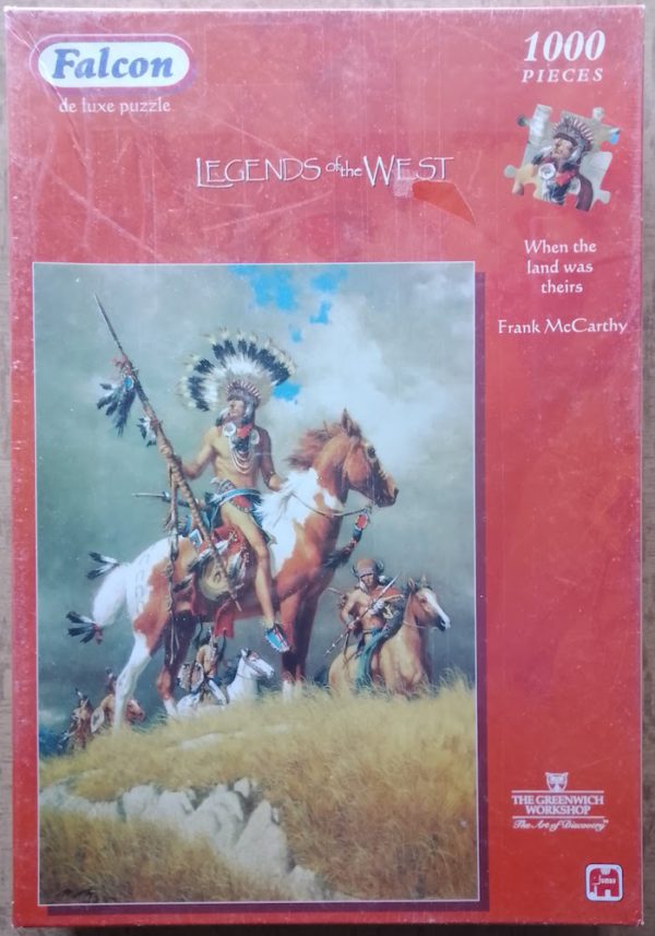 Image of the puzzle 1000, Jumbo, When the Land was Theirs, by Frank McCarthy, Factory Sealed, Picture of the box