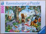 Image of the puzzle 1000, Ravensburger, Adventures in the Jungle, by Jan Patrik Krásný, Complete, Picture of the box