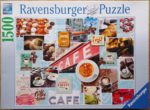 Image of the puzzle 1500, Ravensburger, Coffee and Cake, Complete, Picture of the box