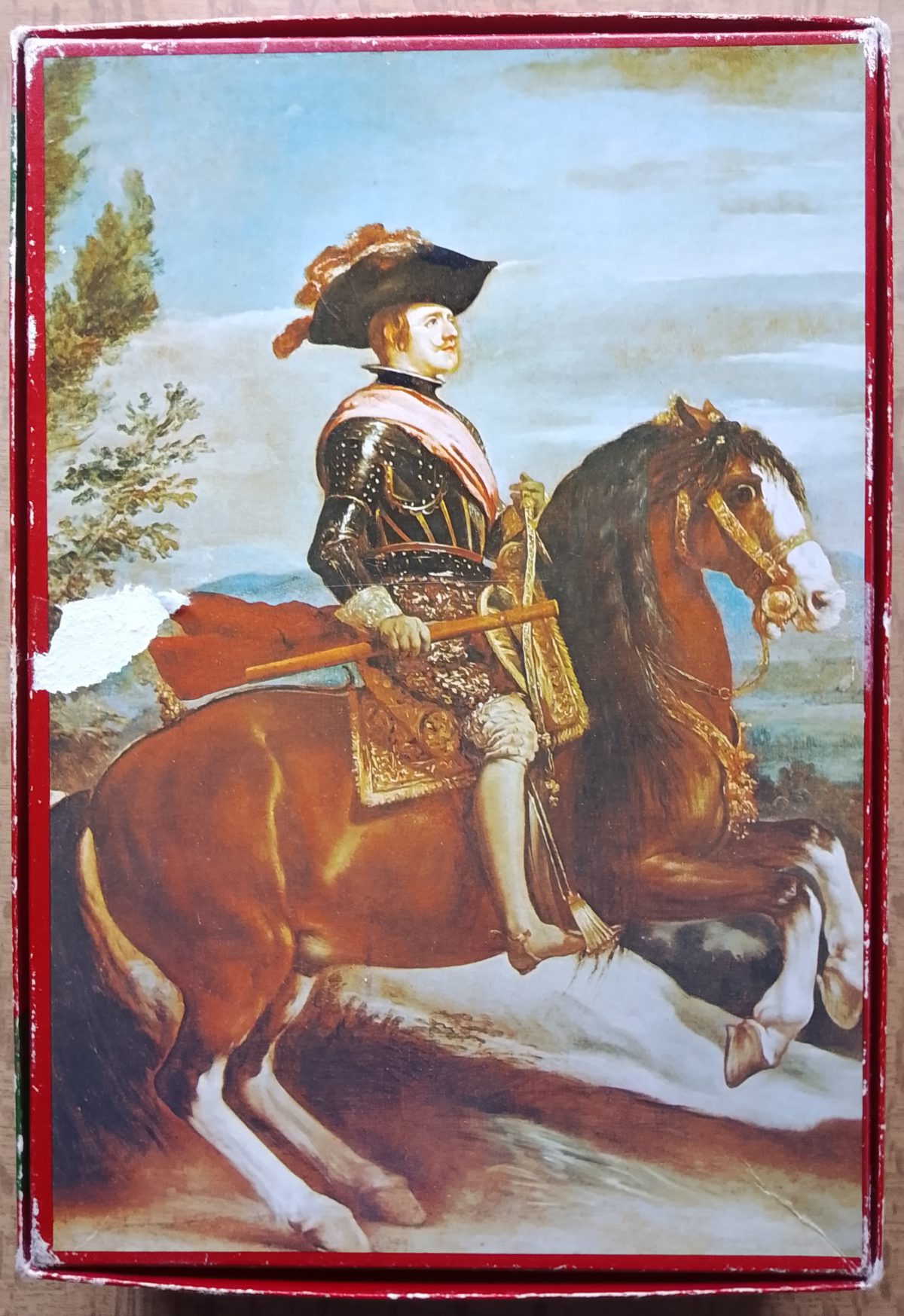 Image of the puzzle 1200, Hema, Philip IV on Horseback, by Diego Velázquez, Complete, Picture of the base