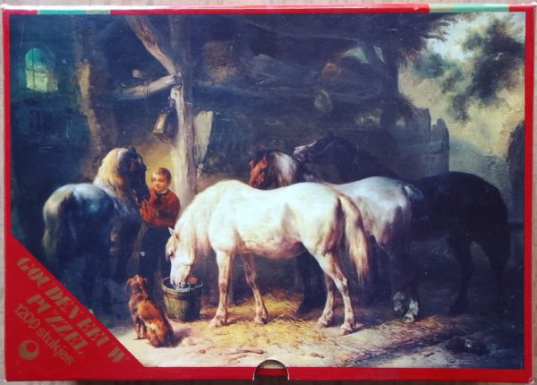 Image of the puzzle 1200, Hema, Stage for Post-Horses, by Wouterus Verschuur, Sealed Bag, Picture of the box