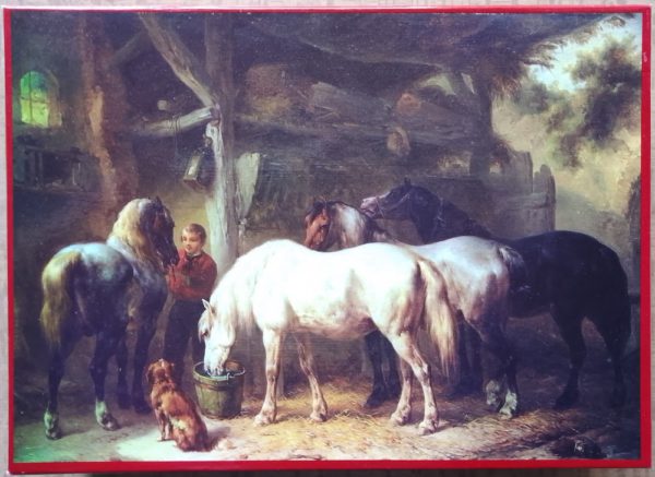 Image of the puzzle 1200, Hema, Stage for Post-Horses, by Wouterus Verschuur, Sealed Bag, Picture of the box