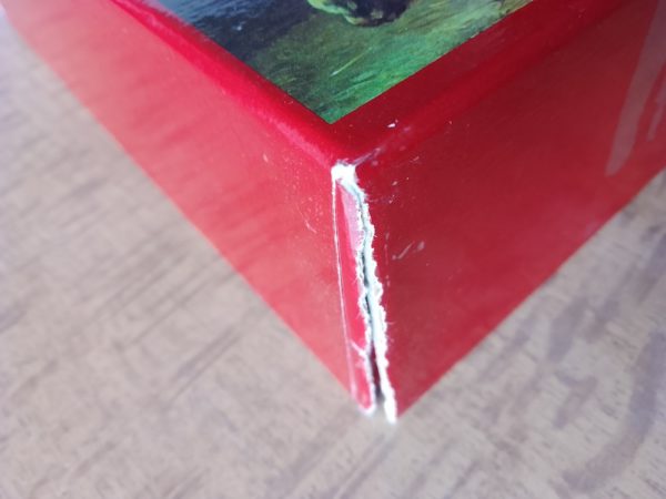 Image of the puzzle 1200, Hema, Stage for Post-Horses, by Wouterus Verschuur, Sealed Bag, Picture of the corner