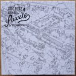 Image of the puzzle 1000, Kylskåpspoesi, City Sketch, Complete, Picture of the box