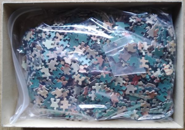 Image of the puzzle 1500, MB, Wedding in Morocco, Incomplete, Picture of the bag
