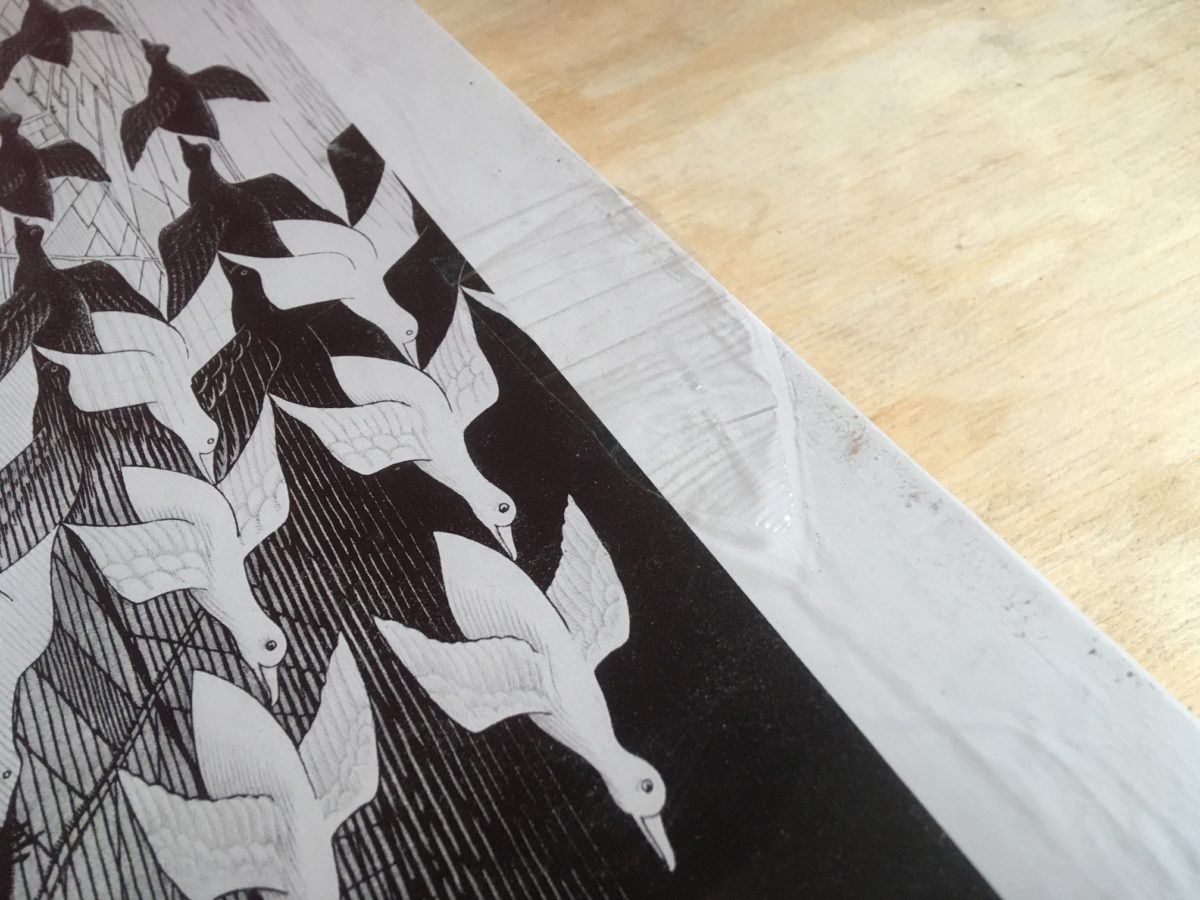 Image of the puzzle Image of the puzzle 1000, Selegiochi, Day and Night, by Maurits Cornelis Escher, Factory Sealed, Detail of the box