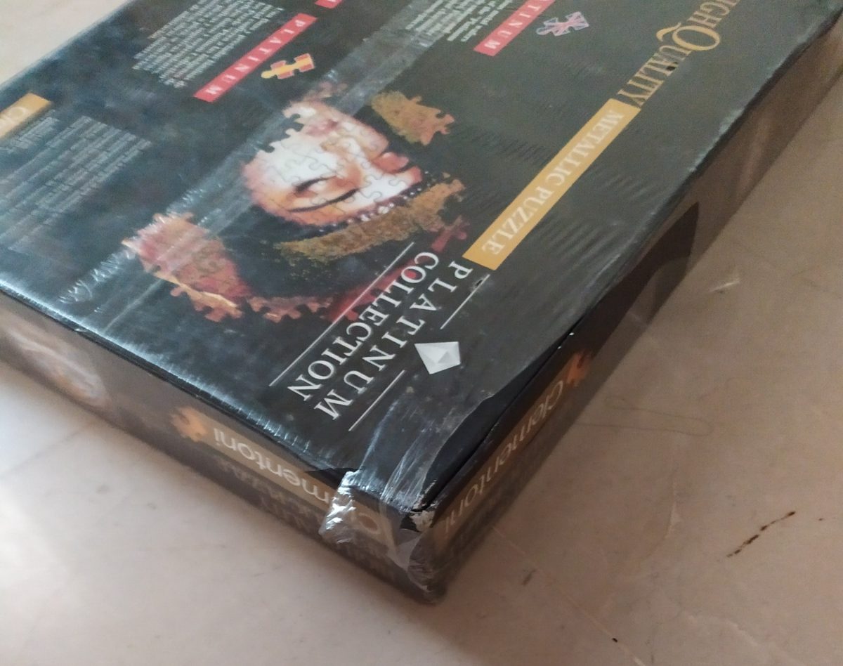 Image of the puzzle 1000, Clementoni, The Disputation of the Holy Sacrament, Raphael, Factory Sealed, Detail of the box