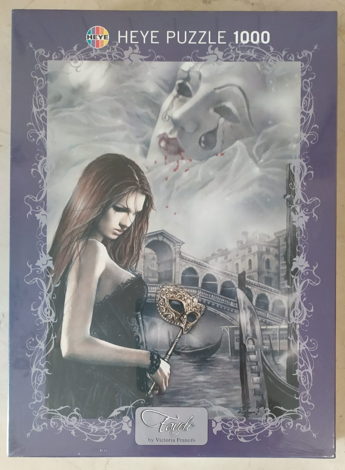 Image of the puzzle 1000, Heye, Venice, Victoria Francés, Factory Sealed, Picture of the box