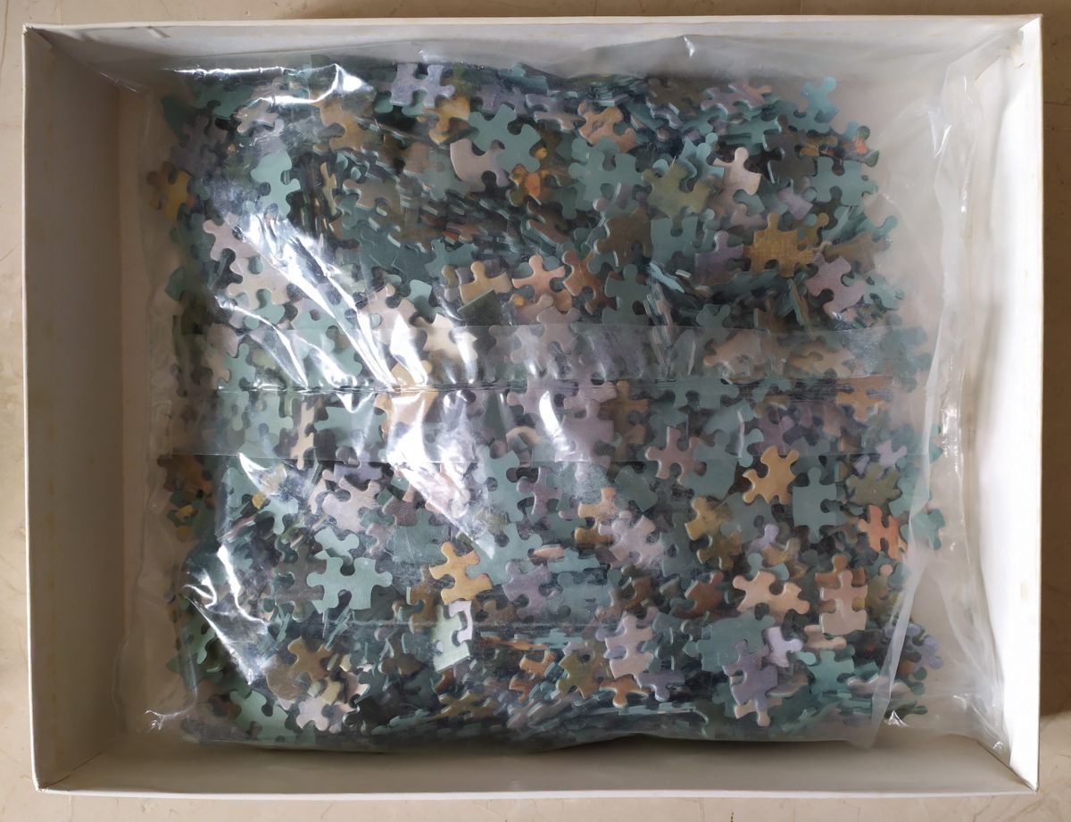 Image of the puzzle 1500, MB, View of Cagnes, by Pierre-Auguste Renoir, Sealed Bag, Picture of the bag