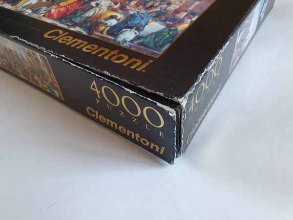 Image of the puzzle 4000, Clementoni, The Marriage in Cana, Veronese. Picture of the damage of the box