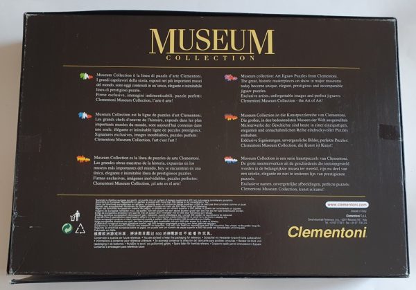 Image of the puzzle 4000, Clementoni, The Marriage in Cana, Veronese. Picture of the back
