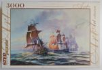 Image of the puzzle 3000, Step, Sea Battle, Unknown Artist. Picture of the box